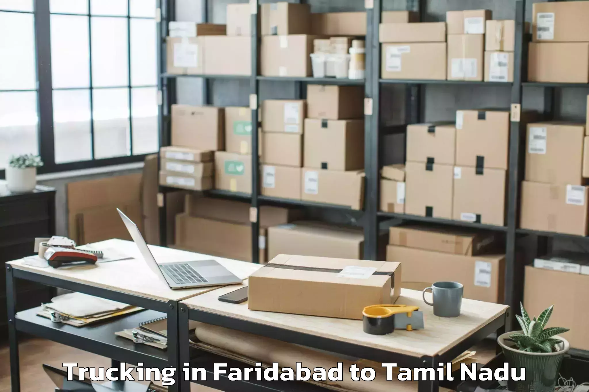 Book Faridabad to Paramakudi Trucking Online